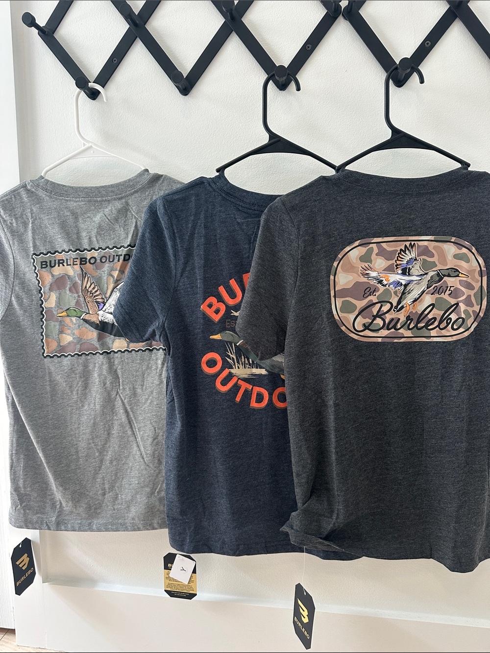 NWT BURLEBO Youth T-Shirt Bundle (3 Tees) Size YXL Runs Small - Fits Like YM